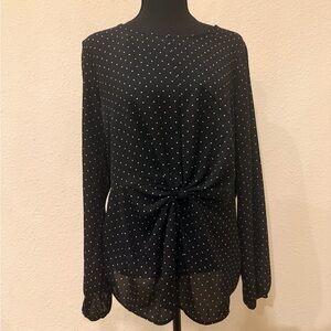 Alyx Black and White Polka Dot Blouse